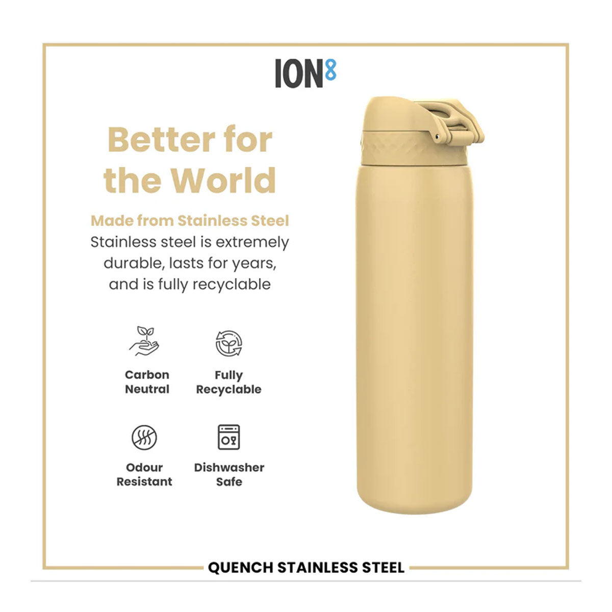 Recipient Hidratare ION8 Inox Desert 1200ML