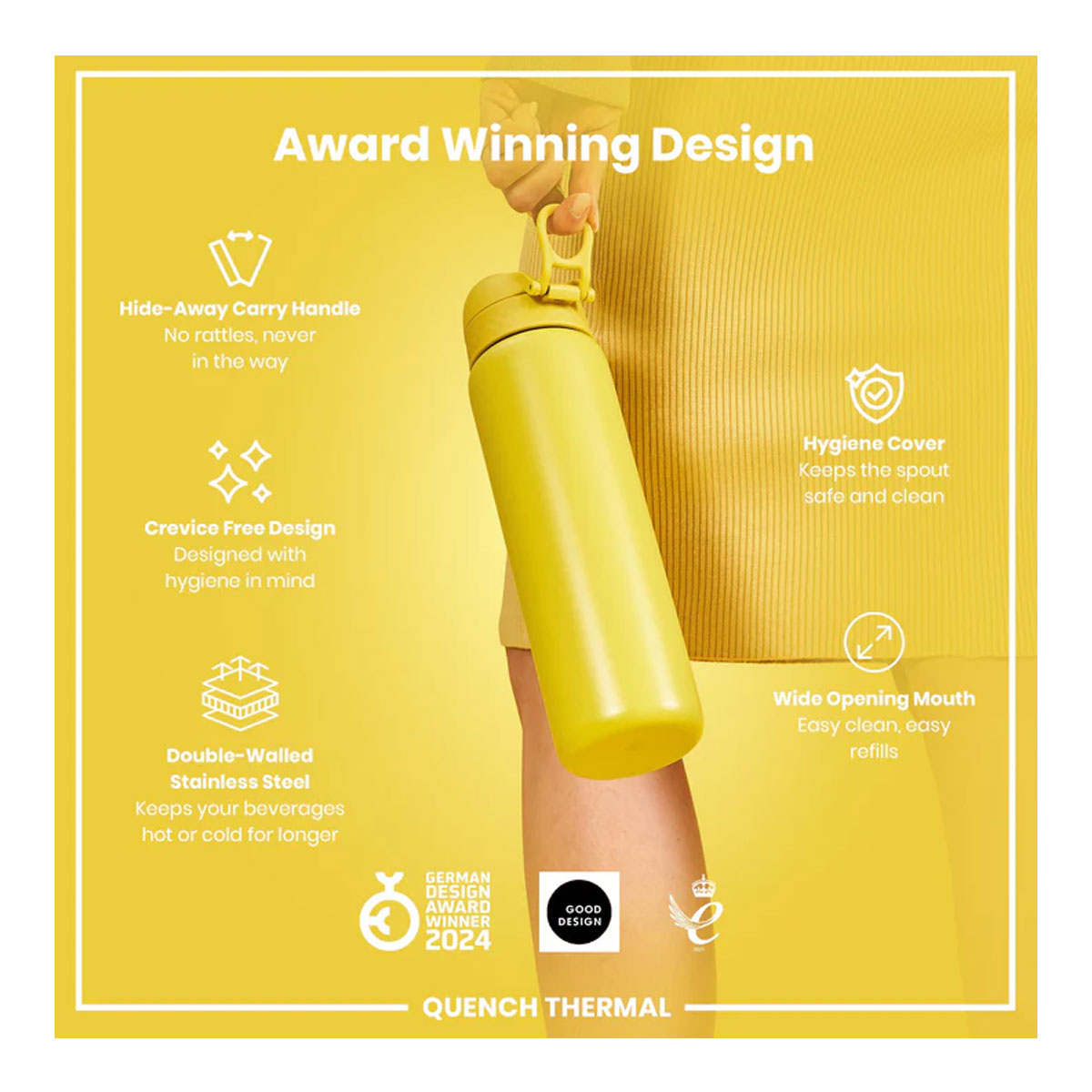 Termos ION8 Inox Yellow 920ML