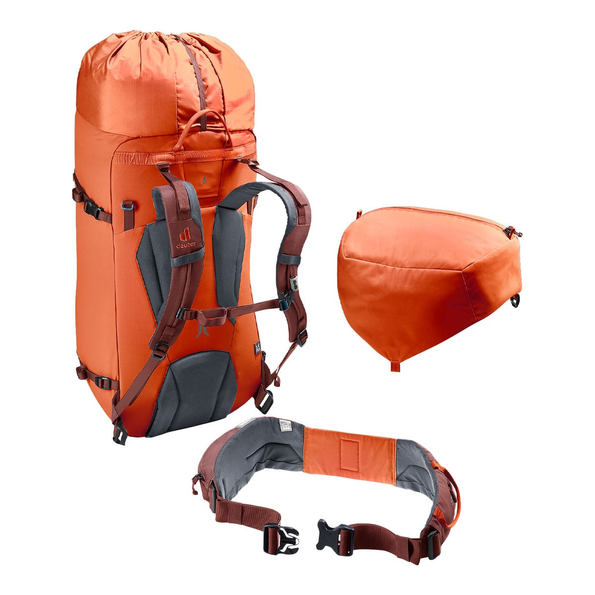 Rucsac Alpinism Femei Deuter Guide 42+8L SL Papaya-Redwood