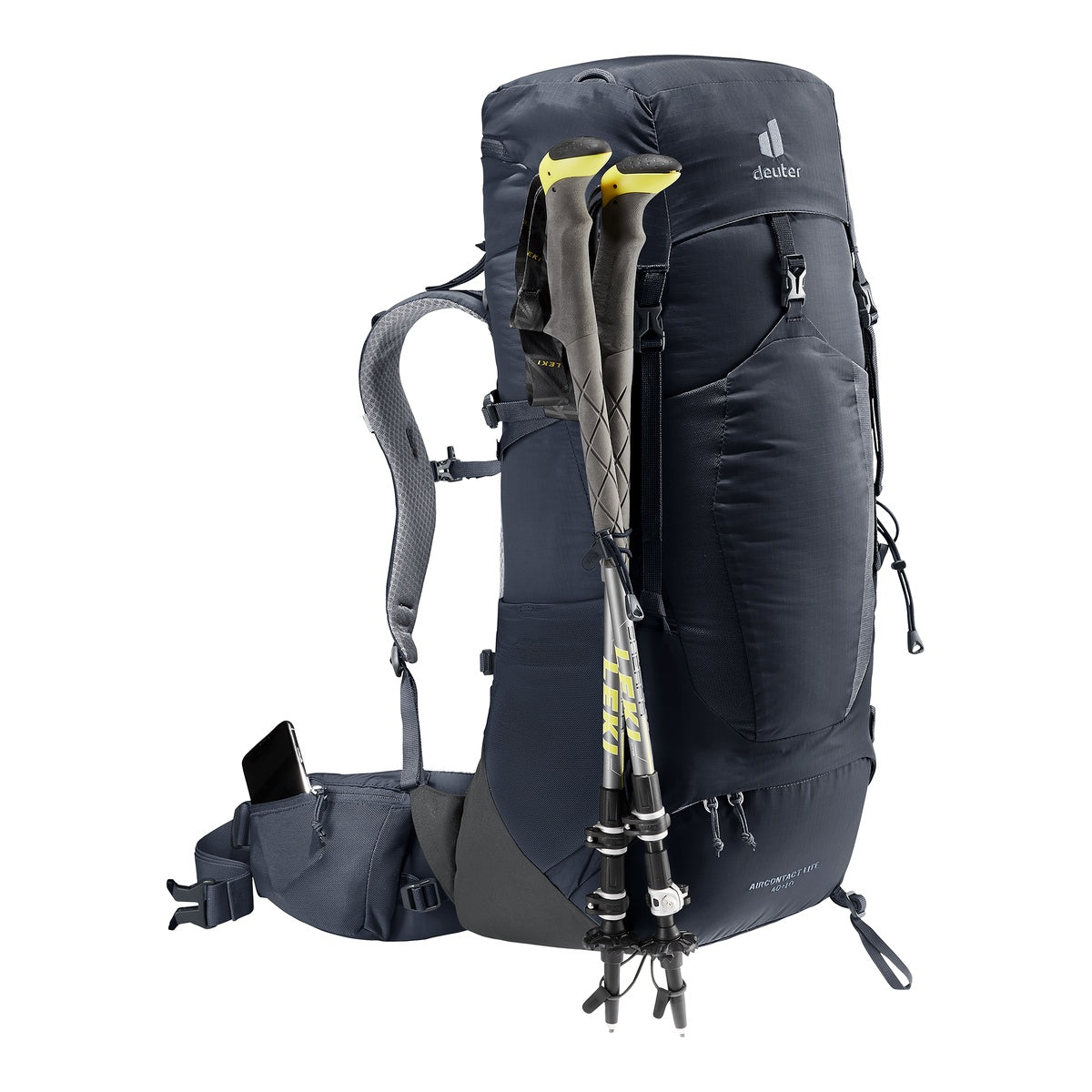 Rucsac Munte Barbati Deuter Aircontact Lite 40 + 10 Black-Graphite