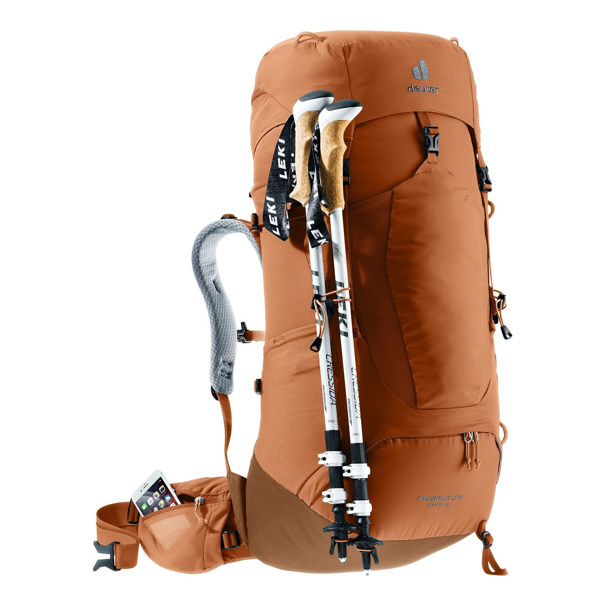 Rucsac Munte Femei Deuter Aircontact Lite 45 + 10 SL Pecan-Mocha