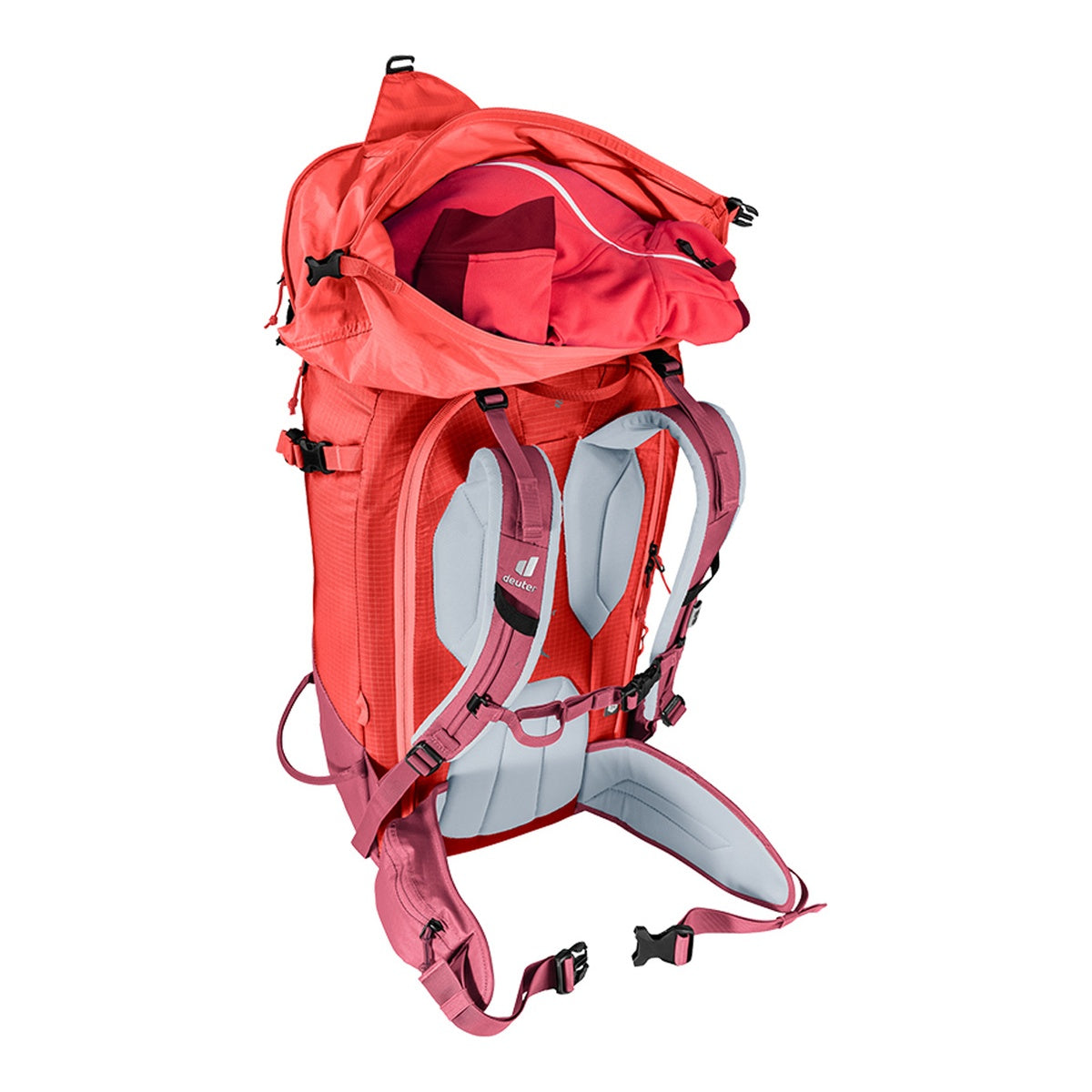Rucsac Schi Femei Deuter Freerider Pro 32+ SL Maron-Currant Purple