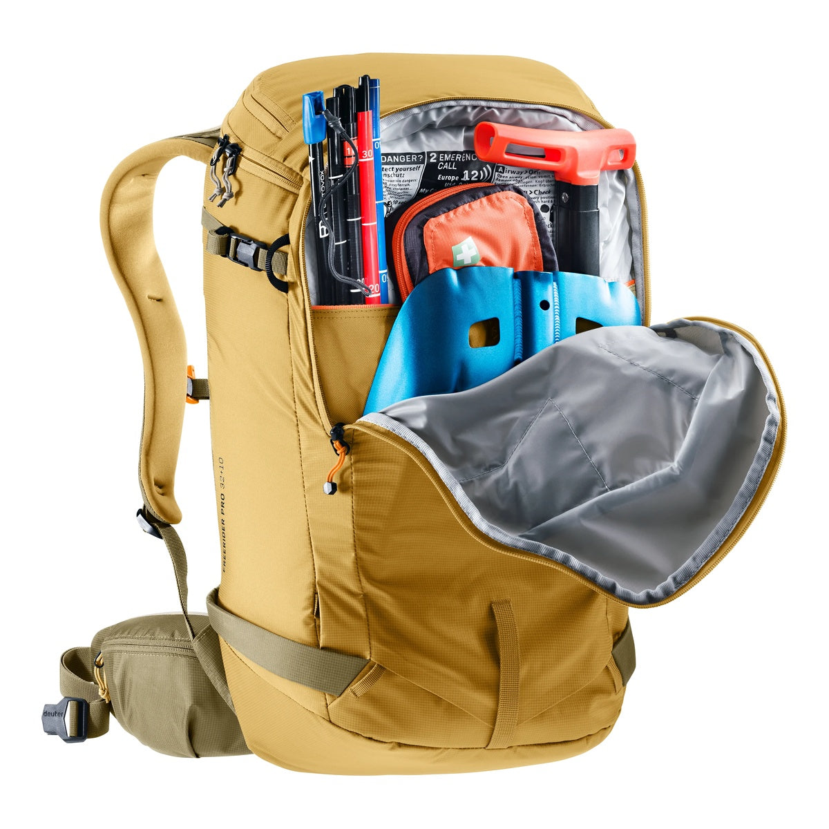 Rucsaci Schi Unisex Deuter Freerider PRO 32+10 Savanna-Nori