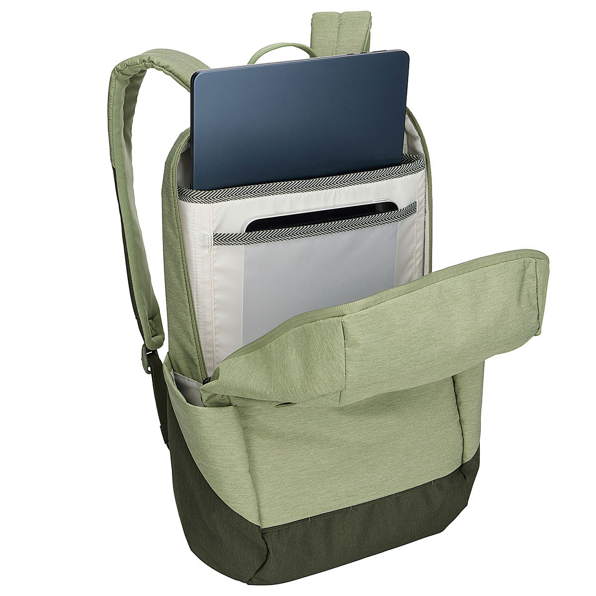 Rucsac urban cu compartiment laptop, Thule, Lithos, 20L, Quiet Green